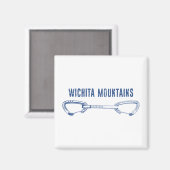 Wichita Mountains Rock Climbing Quickziehung Magnet (Vorderseite/Rückseite)