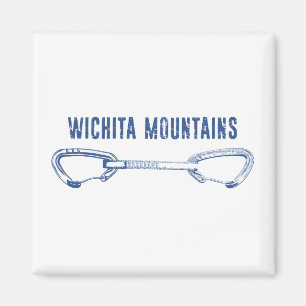 Wichita Mountains Rock Climbing Quickziehung Magnet