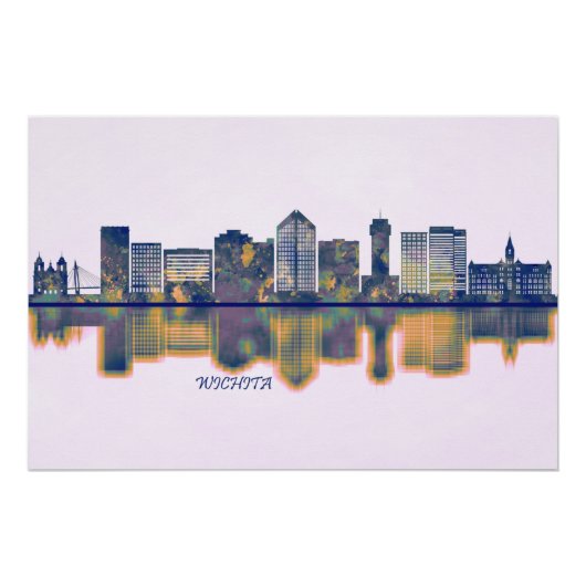 Wichita Skyline Poster (Vorderseite)