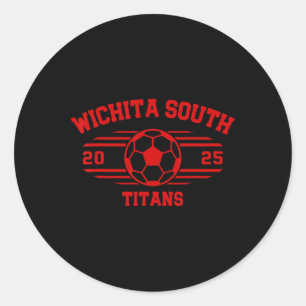 Wichita South Titans Fußball Ll 2025 Hs Runder Aufkleber