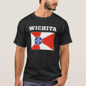 Wichita T Shirt USA T-Shirt Travel Kansas Flag Gif (Vorderseite)