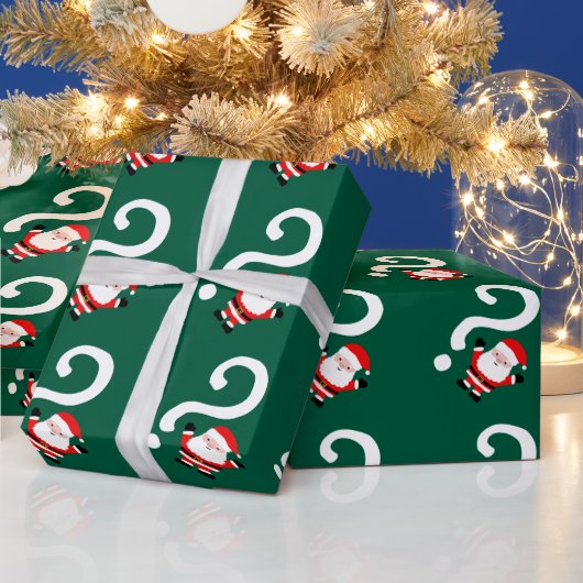 Wichtel Fragezeichen Weihnachten  Geschenkpapier (Feiertage)