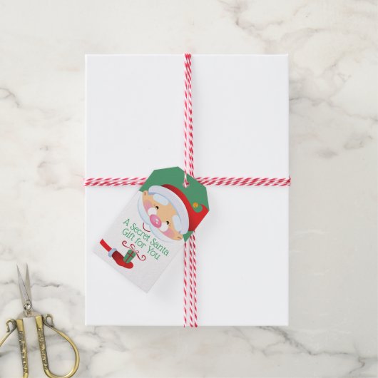 Wichtel-Geschenk-Anhänger Geschenkanhänger (Mit Garn)