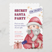 Wichtelparty Einladung, Weihnachtseinladungen Einladung (Vorne/Hinten)