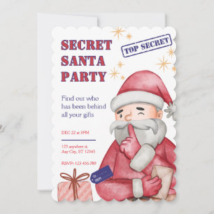 Wichtelparty Einladung, Weihnachtseinladungen Einladung