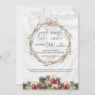 Wichtelparty Weihnachtsfeier Geschenktausch Einladung