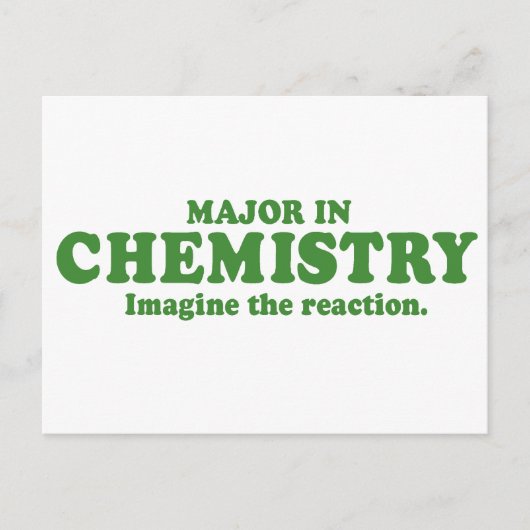 WICHTIG IN DER CHEMISTRIE - STELLEN SIE SICH DIE R POSTKARTE (Vorderseite)