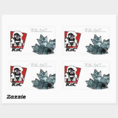 Wichtig + KaC KFC Sticker (größer) (Blatt)
