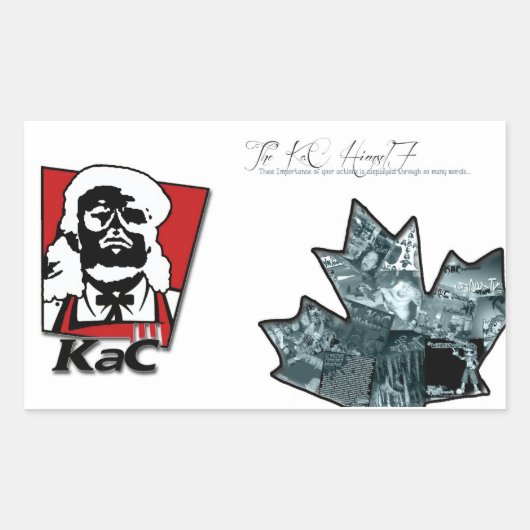 Wichtig + KaC KFC Sticker (größer) (Vorderseite)