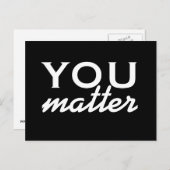 Wichtig - motivierend Postkarte (Vorne/Hinten)