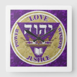 Wichtige Attribute Quadratische Wanduhr