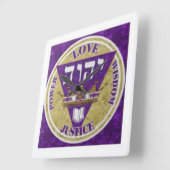 Wichtige Attribute Quadratische Wanduhr (Winkel)