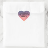 Wichtige Beziehung Fiddle Heart Sticker (Tasche)