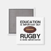 WICHTIGE Bildung FÜR RUGBY Magnet (Vorderseite/Rückseite)