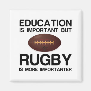 WICHTIGE Bildung FÜR RUGBY Magnet