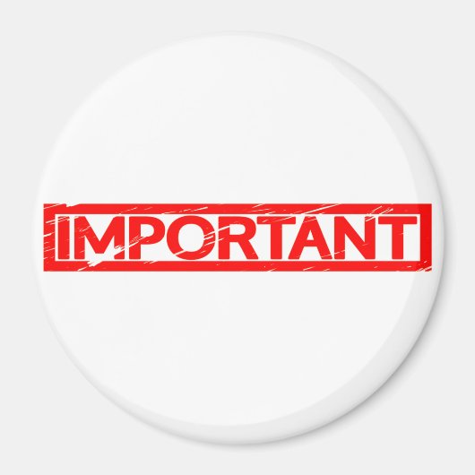 Wichtige Briefmarke Magnet (Vorne)