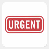 Wichtige Büroaufkleber Quadratischer Aufkleber (Vorderseite)