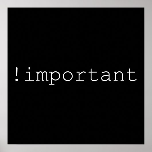 ! Wichtige CSS-Erklärung Poster (Vorne)