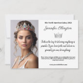 Wichtige Details Autograph Comp Card Einladung (Rückseite)