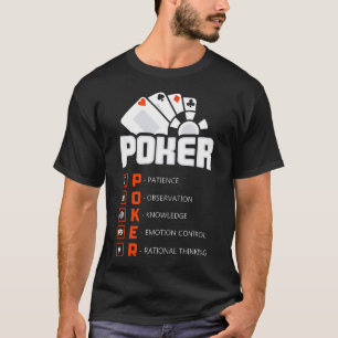 Wichtige Eigenschaften erfolgreicher Pokerspieler T-Shirt