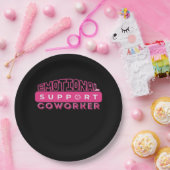 Wichtige emotionale Hilfe für die rosa Blume des A Pappteller (Party)