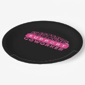 Wichtige emotionale Hilfe für die rosa Blume des A Pappteller (Schrägansicht)