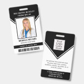 Wichtige Foto-Sicherheits-ID für Mitarbeiter Ausweis (Vorder- & Rückseite)