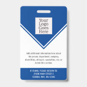 Wichtige Foto-Sicherheits-ID für Mitarbeiter Ausweis (Rückseite)