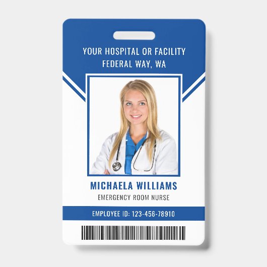 Wichtige Foto-Sicherheits-ID für Mitarbeiter Ausweis (Vorderseite)