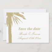 Wichtige Hochzeitskarten für Save the Date Palmen (Vorderseite)