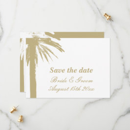 Wichtige Hochzeitskarten für Save the Date Palmen