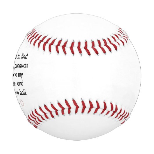 Wichtige Message Baseballs (Vorderseite)