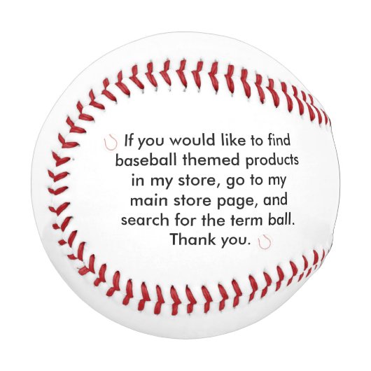 Wichtige Message Baseballs (Vorderseite Links)