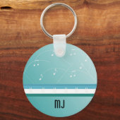 Wichtige Musiknotizen Schlüsselanhänger (Vorderseite)