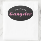 Wichtige Öl-Gangster-Aufkleber Ovaler Aufkleber (Tasche)