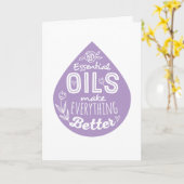 Wichtige Öle fallen dank Karte (Gelbe Blume)