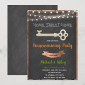 Wichtige Party Einladung zur Erwärmung von Häusern (Vorne/Hinten)