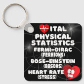 Wichtige Physikalische Statistiken Schlüsselanhänger (Vorderseite)