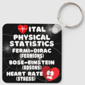 Wichtige Physikalische Statistiken Schlüsselanhänger (Rückseite)