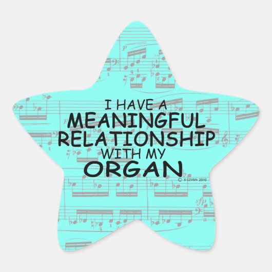 Wichtige Relationship Organ Star Sticker (Vorderseite)