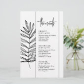 Wichtige Termine für Hochzeiten im Text (Stehend Vorderseite)