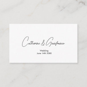 Wichtige und elegante QRcode-Hochzeitsdetails Begleitkarte