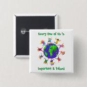 Wichtige und geschätzte Kinder Button (Vorne & Hinten)