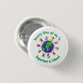 Wichtige und wertvolle Kinder Button (Vorne & Hinten)