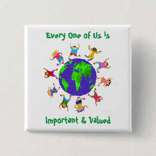 Wichtige und wertvolle Kinder Button