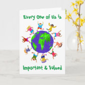 Wichtige und wertvolle Kinder Karte (Gelbe Blume)