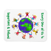 Wichtige und wertvolle Kinder Magnet (Horizontal)