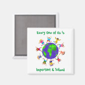 Wichtige und wertvolle Kinder Magnet (Vorderseite/Rückseite)