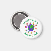 Wichtige und wertvolle Kinder Magnet (Vorderseite/Rückseite)