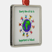 Wichtige und wertvolle Kinder Ornament Aus Metall (Rechts)